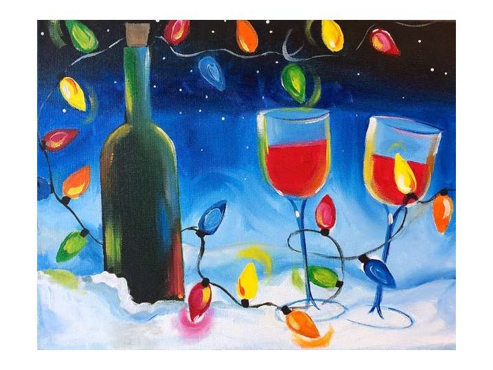 A Festive Glass of Wine