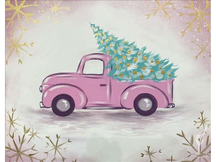 Pink Christmas Truck - Pasadena