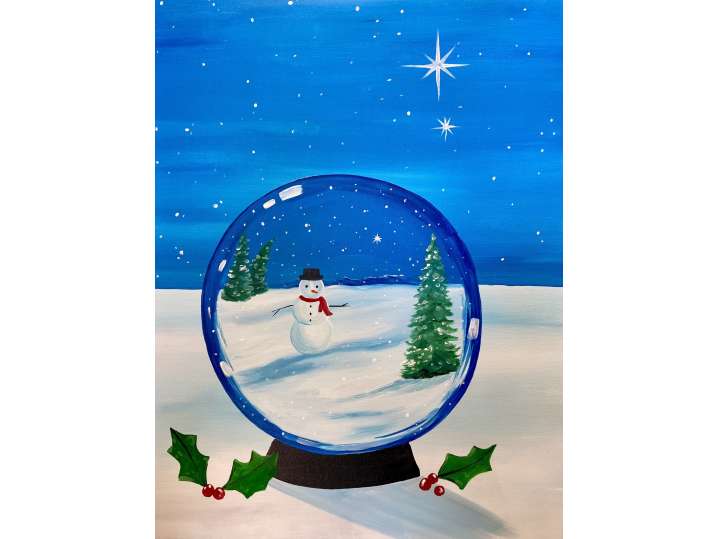 A Little Snowman Inside the Snowglobe