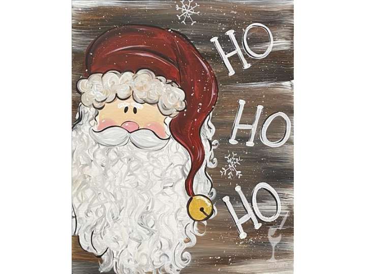 Rustic Santa Snowfall