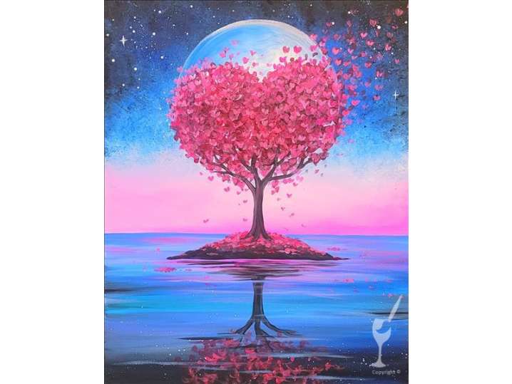 Paint and Sip - A Tree by Moonlight - San Antonio | Classpop!
