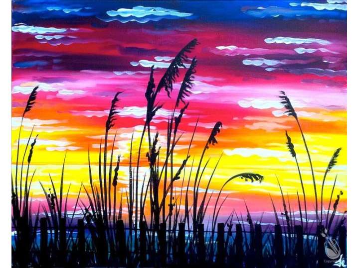 Paint and Sip - Sunset in Paradise - Baytown | Classpop!