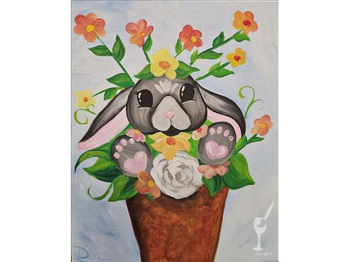 Paint and Sip - Adorable Spring Bunny - Pasadena | Classpop!