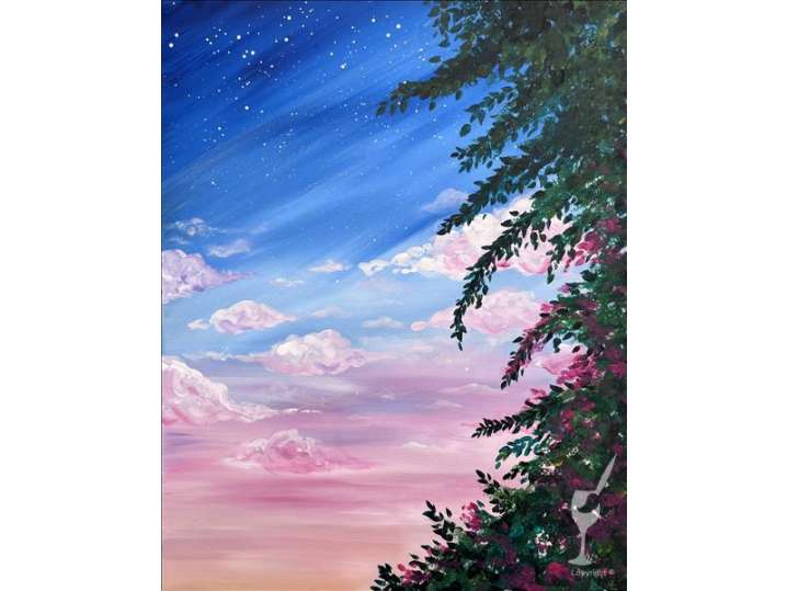Paint and Sip - Rosy Sky Escape - Houston | Classpop!