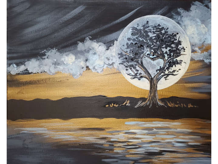 Metallic Moonrise - San Francisco