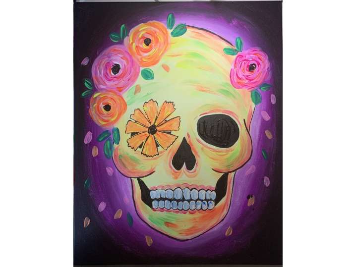 BlackLight Festive Calavera - Cincinnati