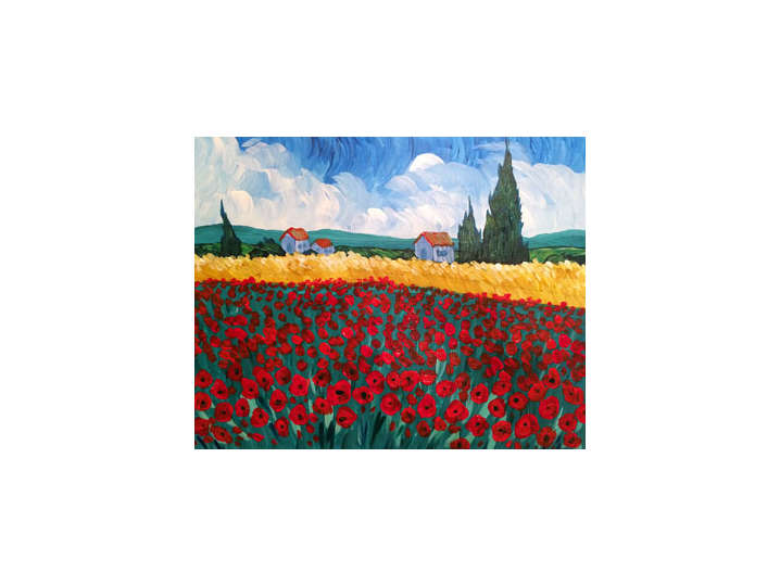 Poppies a la Van Gogh - Nashville