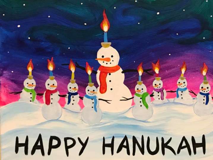 Snowman's Menorah - Houston