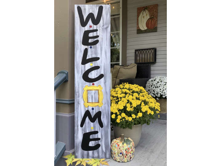 Friends Welcome Porch Leaner - Tyler