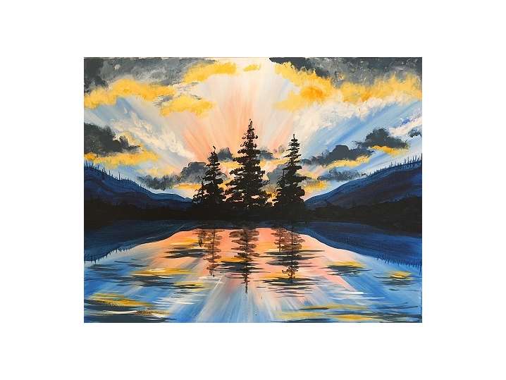 Paint and Sip Edgewood Sunrise Tampa Classpop!