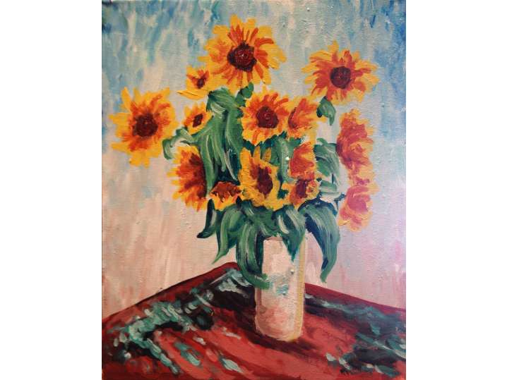 Monet's Sunflowers - Chicago