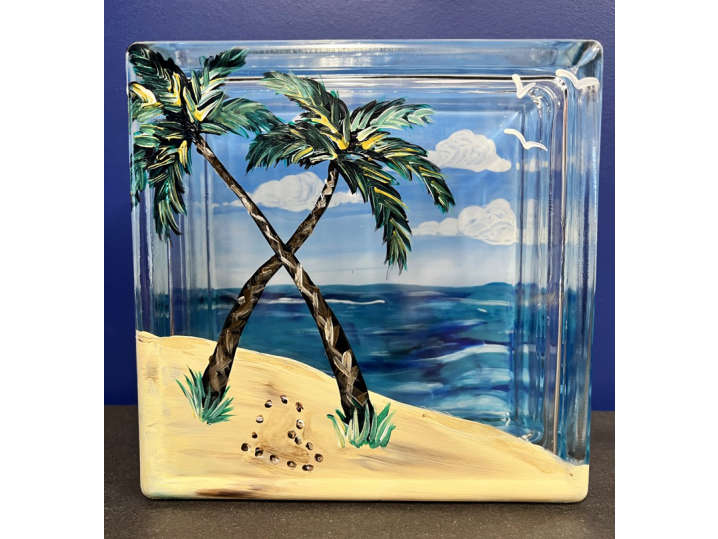 Paint and Sip Summer Dreams Glass Block Milwaukee Classpop!