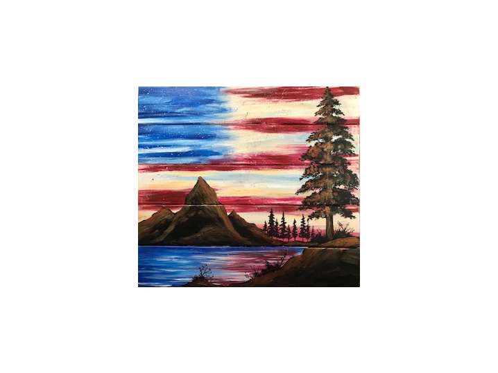 Patriotic Beauty Wood Pallet - Milwaukee