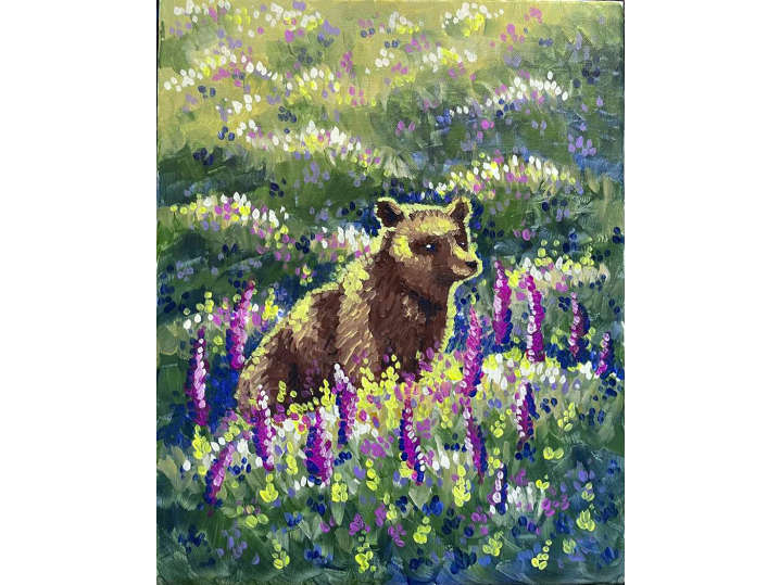 Bear in a Meadow - Phoenix