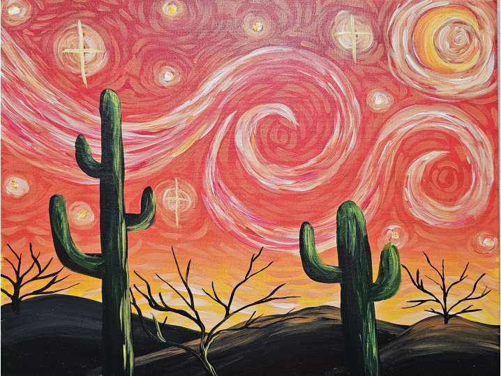 Starry Night Saguaros - San Francisco