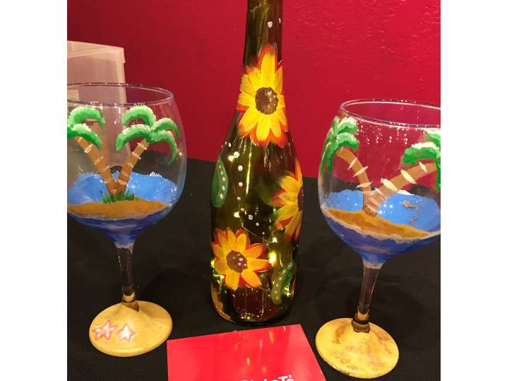 Paint and Customize Your Own Wine Glasses - Tampa