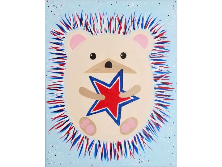 Patriotic Hedgehog - Chicago