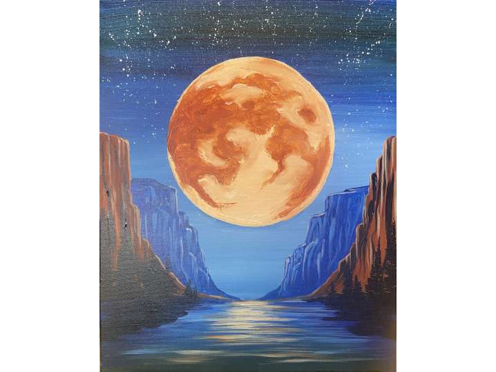 Red Moonrise - Norman