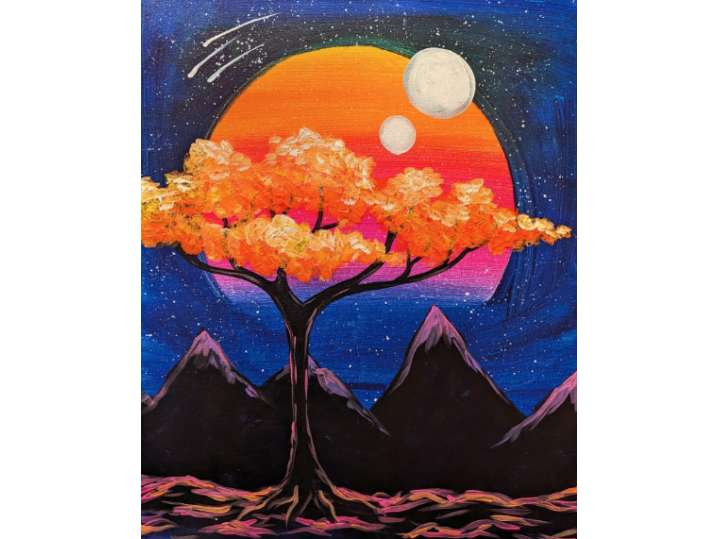 Celestial Moonrise - Houston