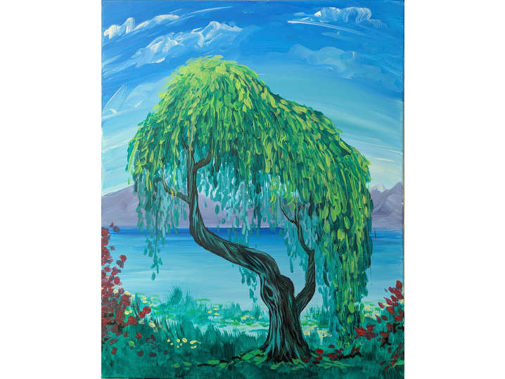 Weeping Willow by the Lake - Boston