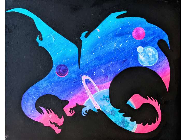 Dragon Silhouette  - Phoenix