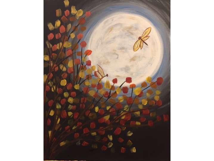 Fall Moon Dragonflies - Woodridge