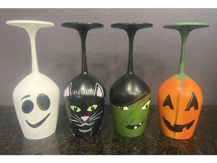 Hallo-Wine Candle Holders - Phoenix