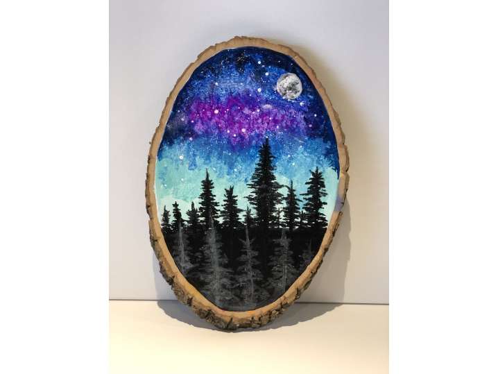 Aurora on Wood - Brick