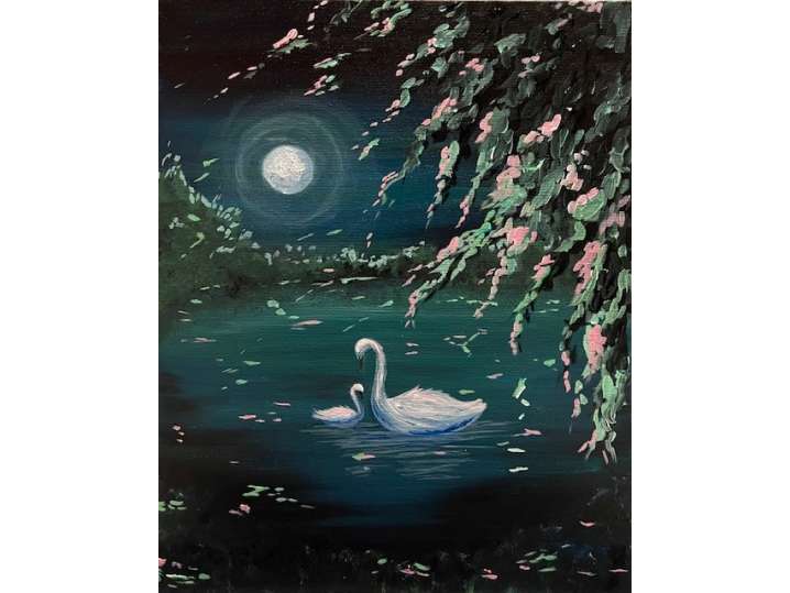 Moonlit Swan Lake - Kenwood