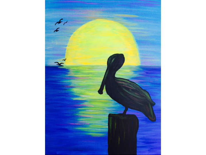 Pelican at Dusk - Norfolk