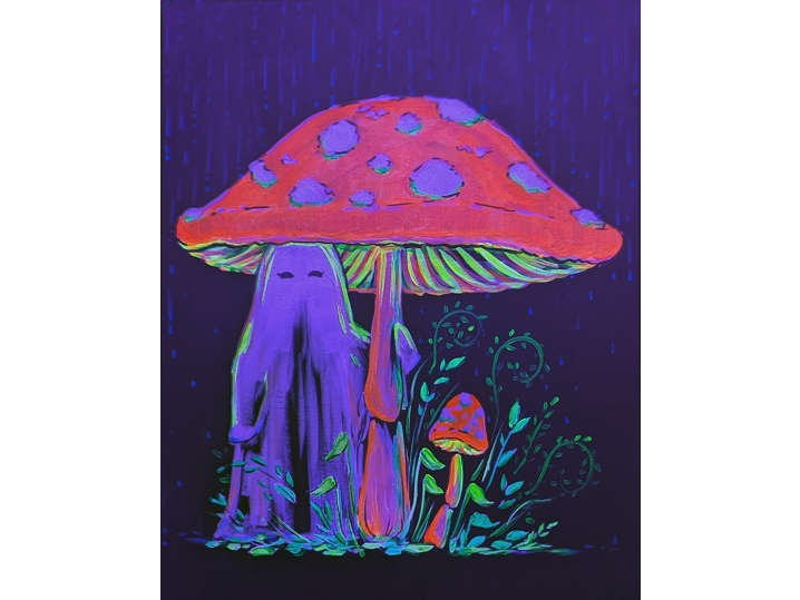 Ghost in the Rain - Black Light - Brick