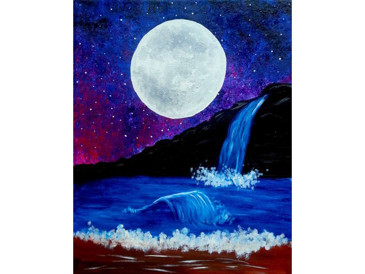 Moonlit Waterfall - Woodridge