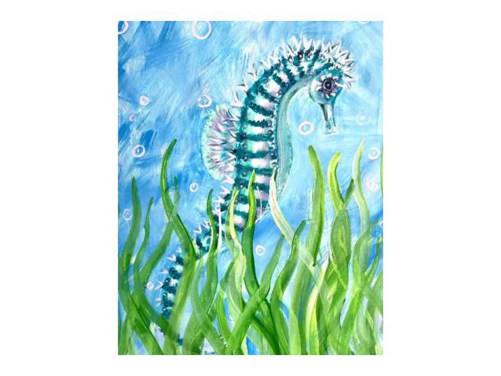 Seahorse in the Seagrass