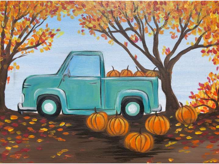 Pumpkin Farm Pickup Truck