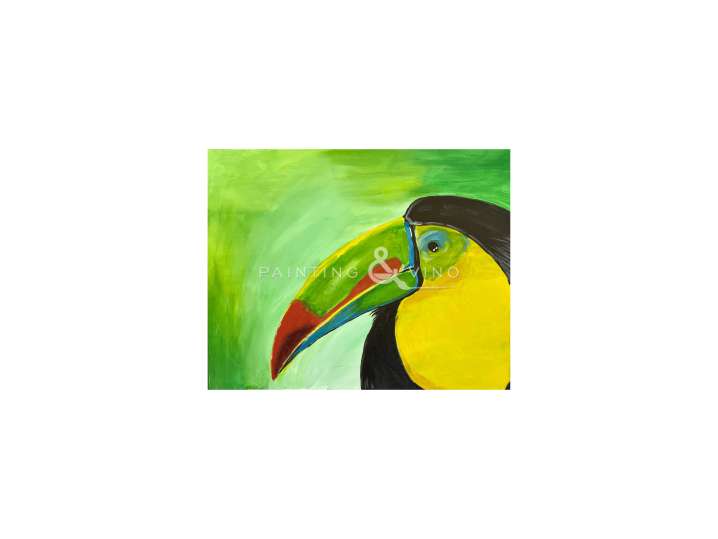 Cute and Colorful Toucan