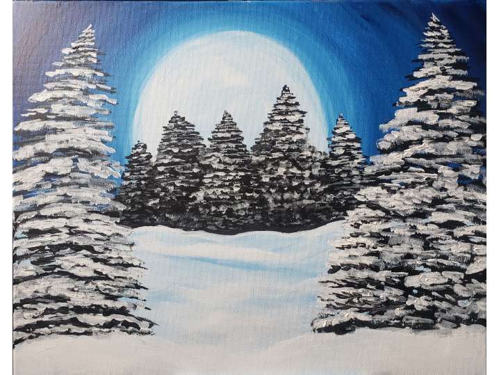 Silent Snowy Moonlight