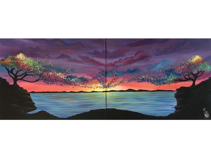 Majestic Sunset Landscape for Two