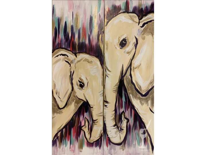 Mama and Baby Elephant Duet