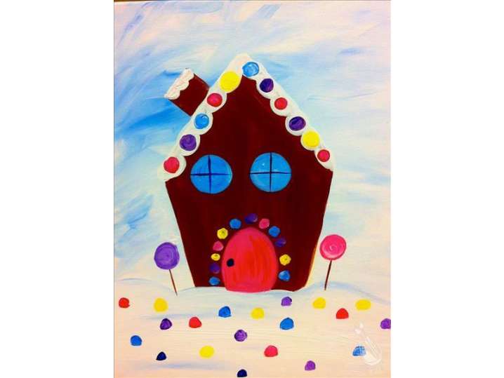 Colorful Gingerbread Cottage