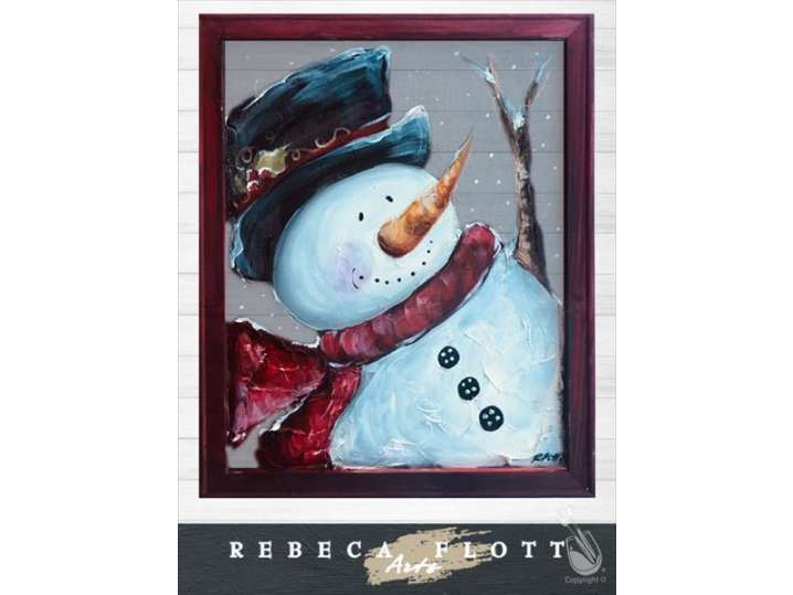 Paint and Sip - Happy Holiday Snowman - Houston | Classpop!