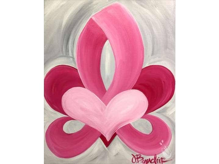 Pretty, Pink Fleur de Lis