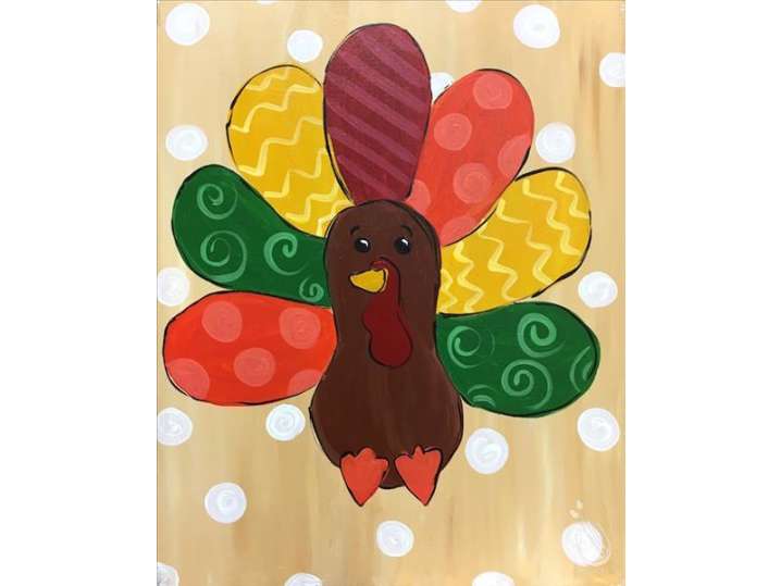 Cute, Colorful Turkey