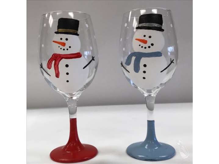 Paint and Sip - Berry Pretty Wine Glasses - Houston