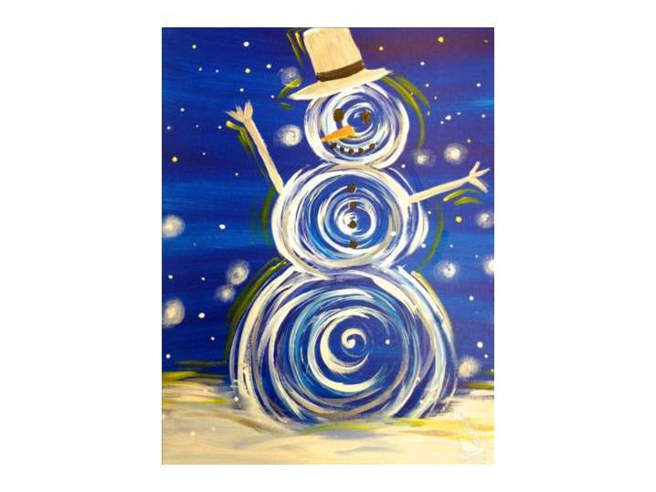 Family-Friendly Snowman Scene