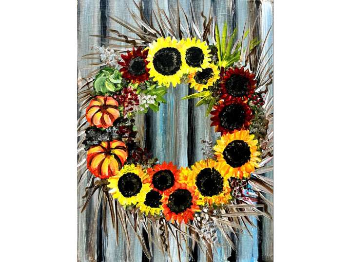 A Color Autumn Wreath