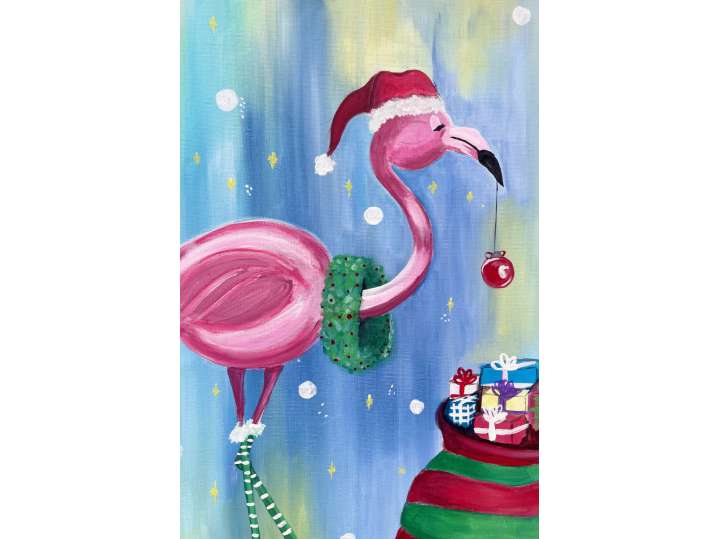 Christmas Flamingo