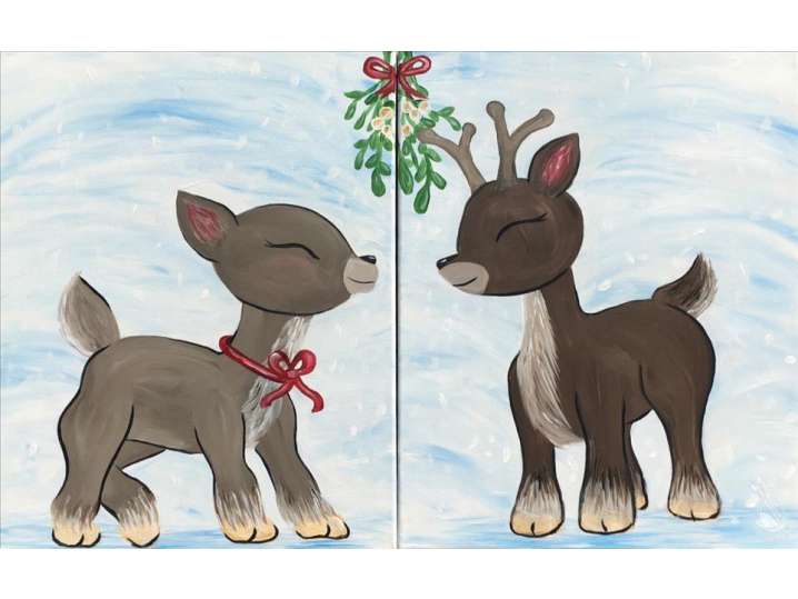 Paint Your Own Dancer and Prancer