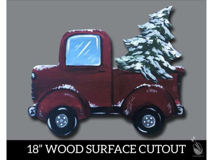 Paint and Sip Christmas Truck and Scented CandleMaking Houston