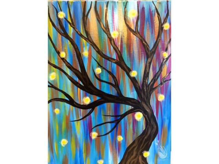 Twinkling Lights and Colorful Skies