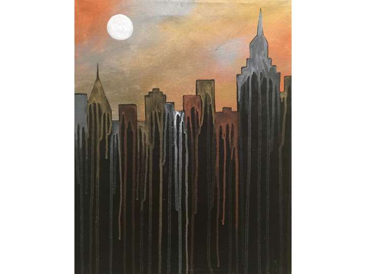 Metallic  Skyline - Chicago